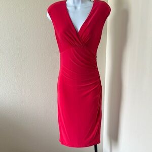 Escada Vibrant Red Midi Dress